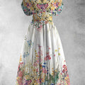Short Sleeve Floral Maxi Dress
