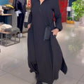 Women's Black Dress Long Sleeve | Maxi