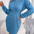 Women's Knit Dress Long Sleeve Mini | Elegant Style