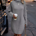 Women's Knit Dress Long Sleeve Mini | Winter Style