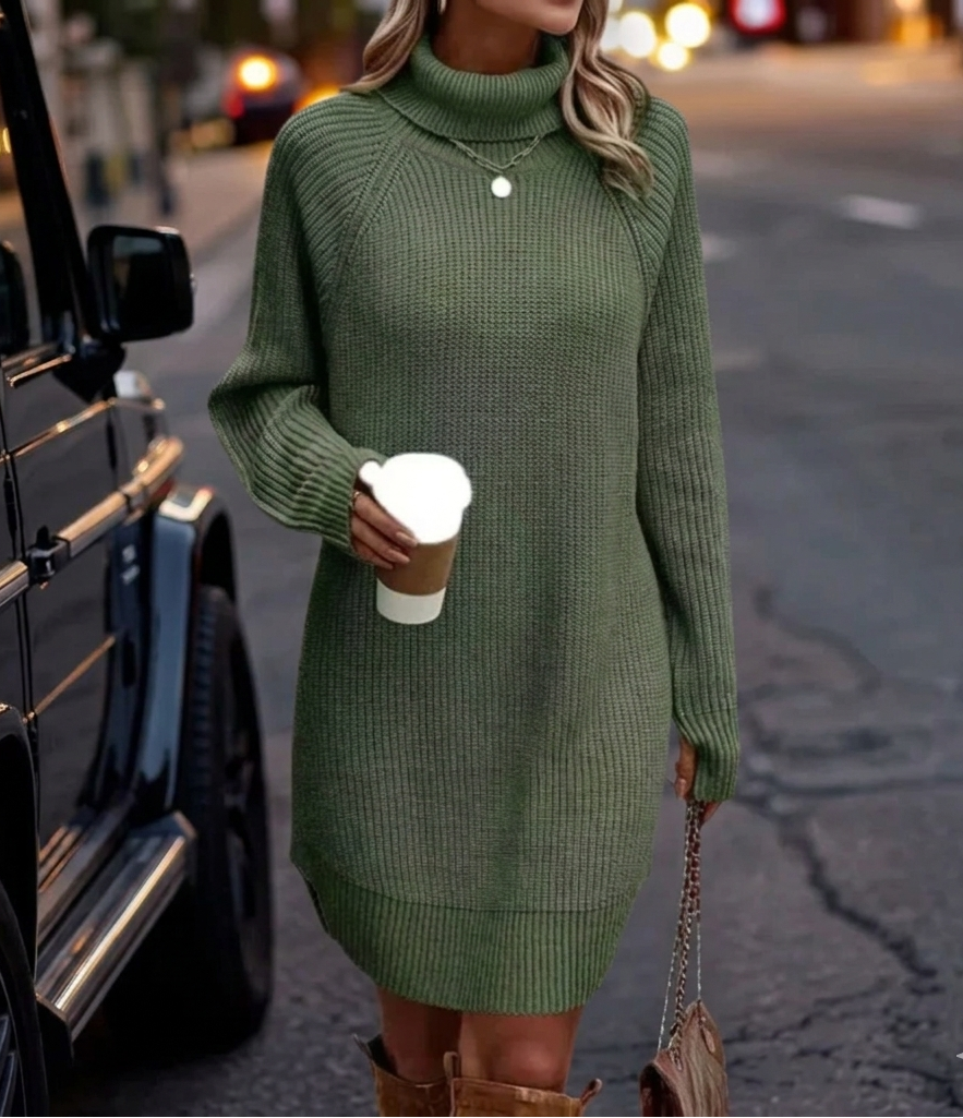 Women's Knit Dress Long Sleeve Mini | Winter Style