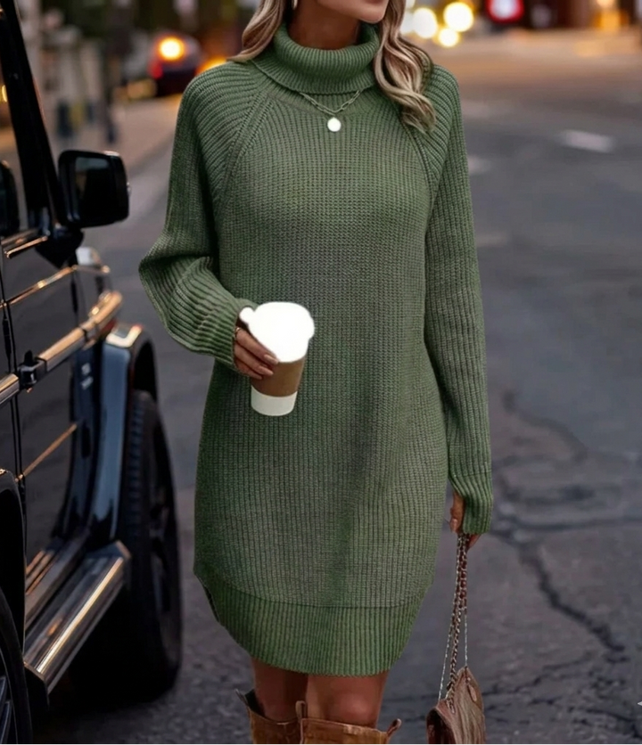 Women's Knit Dress Long Sleeve Mini | Winter Style