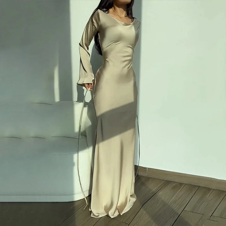 Women's Long Sleeve Maxi Dress Formal | Wedding Guest Evening Style