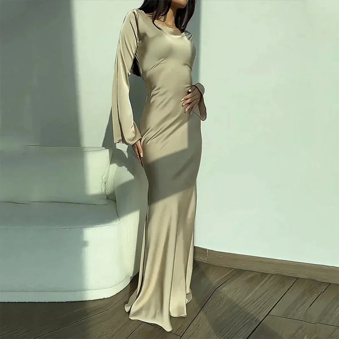Women's Long Sleeve Maxi Dress Formal | Wedding Guest Evening Style