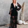 Women's Maxi Dress V-Neck Slit | Evening