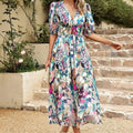 Women's Races Dresses Floral Midi V-Neck | Party