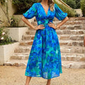 Women's Races Dresses Floral Midi V-Neck | Party