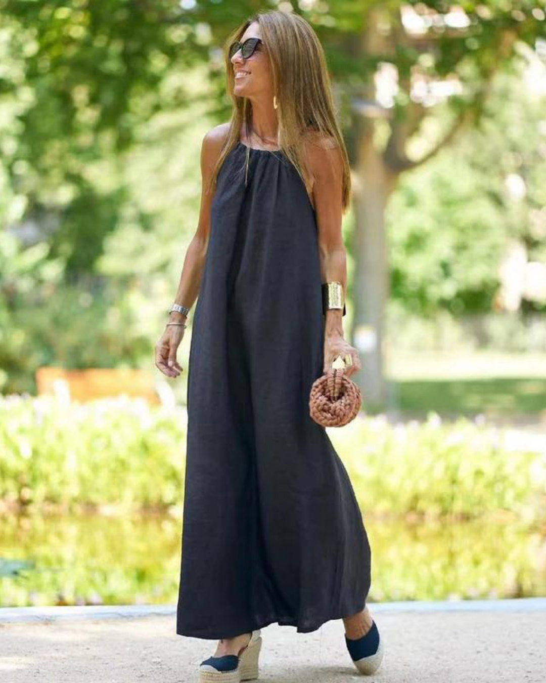 Women's Summer Dress Halter Neck Maxi | Casual Beach