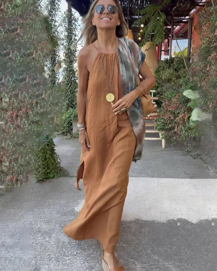 Women's Summer Dress Halter Neck Maxi | Casual Beach