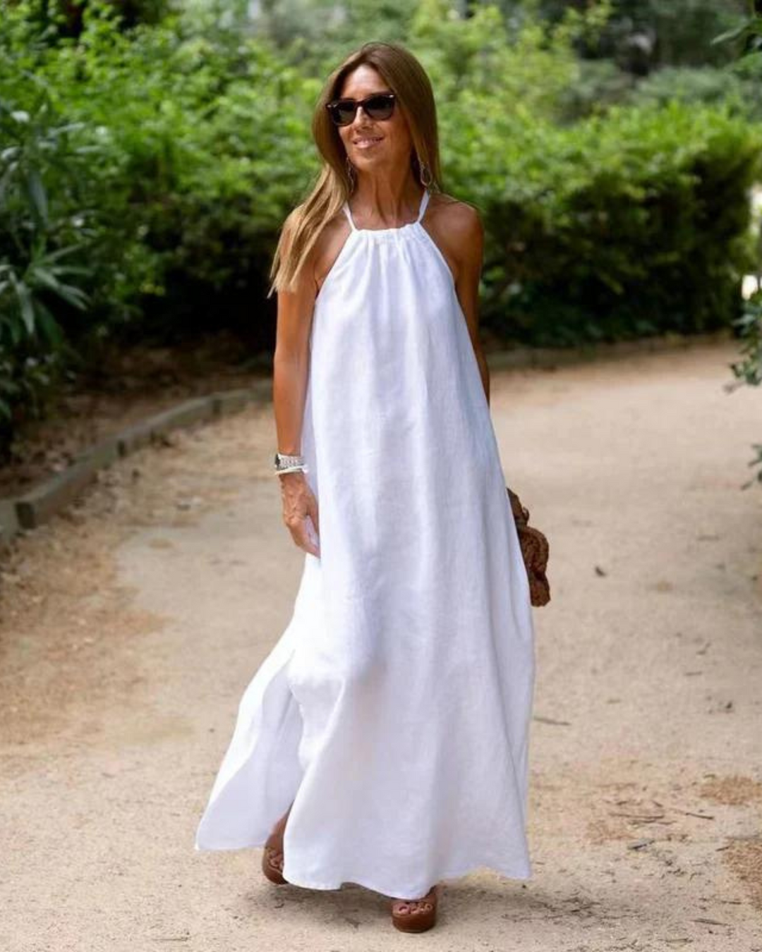 Women's Summer Dress Halter Neck Maxi | Casual Beach