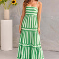 Women's Summer Dress Striped Maxi | Casual