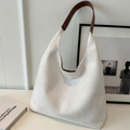 Soft Suede Shoulder Tote Bag For Women