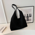 Soft Suede Shoulder Tote Bag For Women