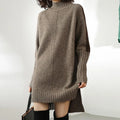 Women's Winter Dress Knit with Turtle Neck & Long Sleeve | Mini
