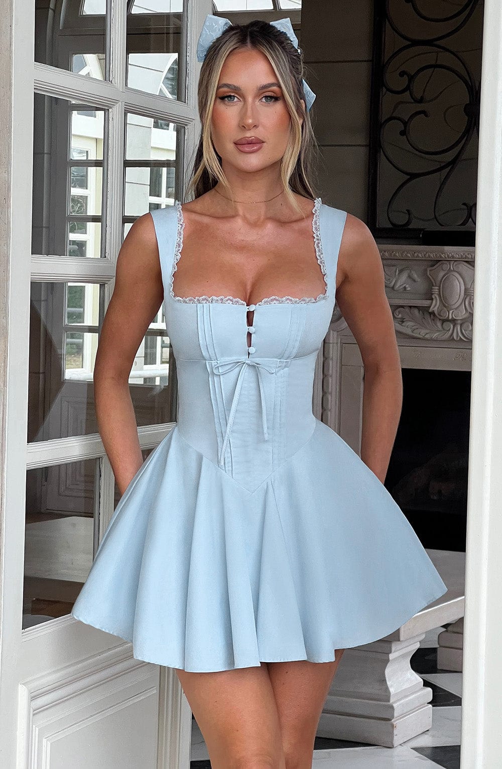 Blue Mini Sundress - Perfect for Summer