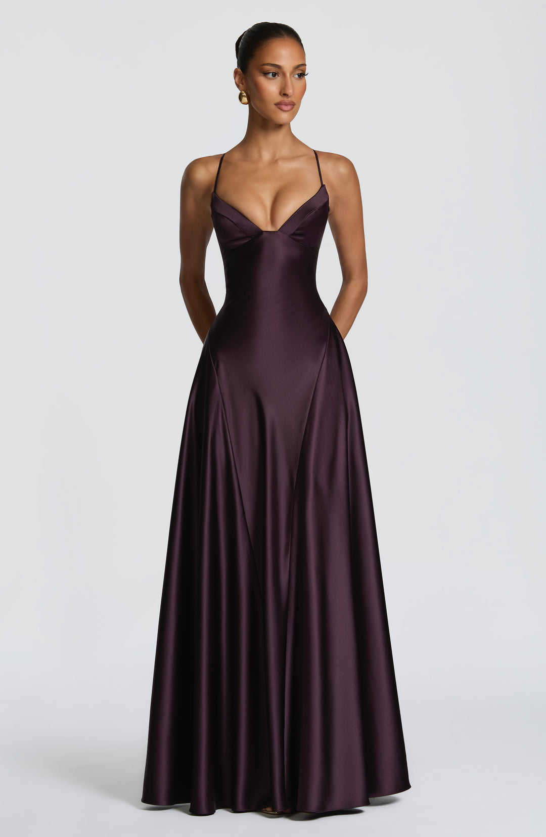 Plum Maxi Summer Dress