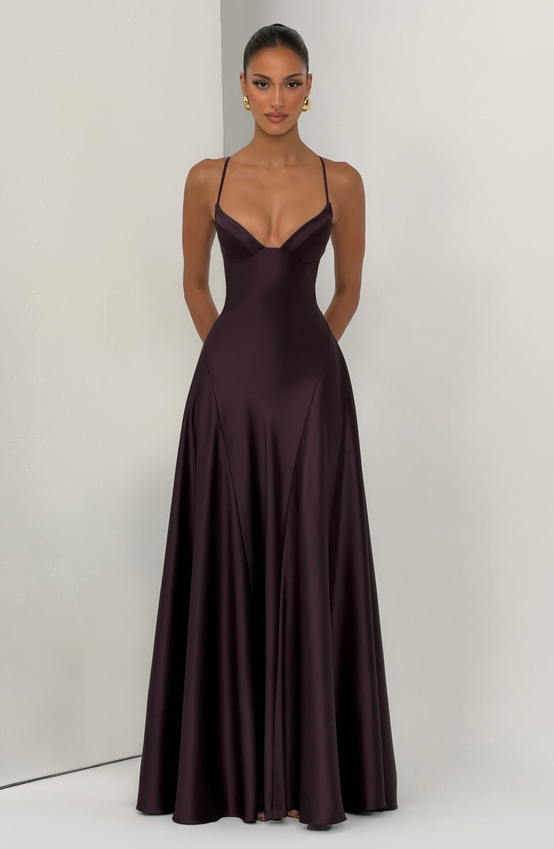Plum Maxi Summer Dress