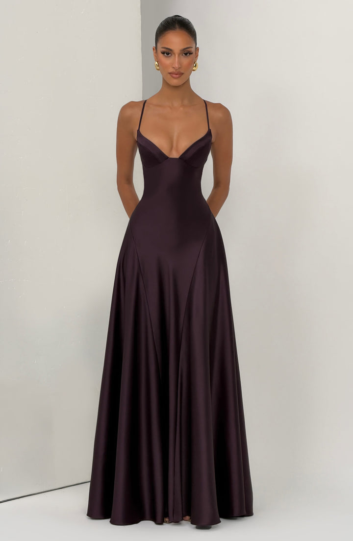 Plum Maxi Summer Dress