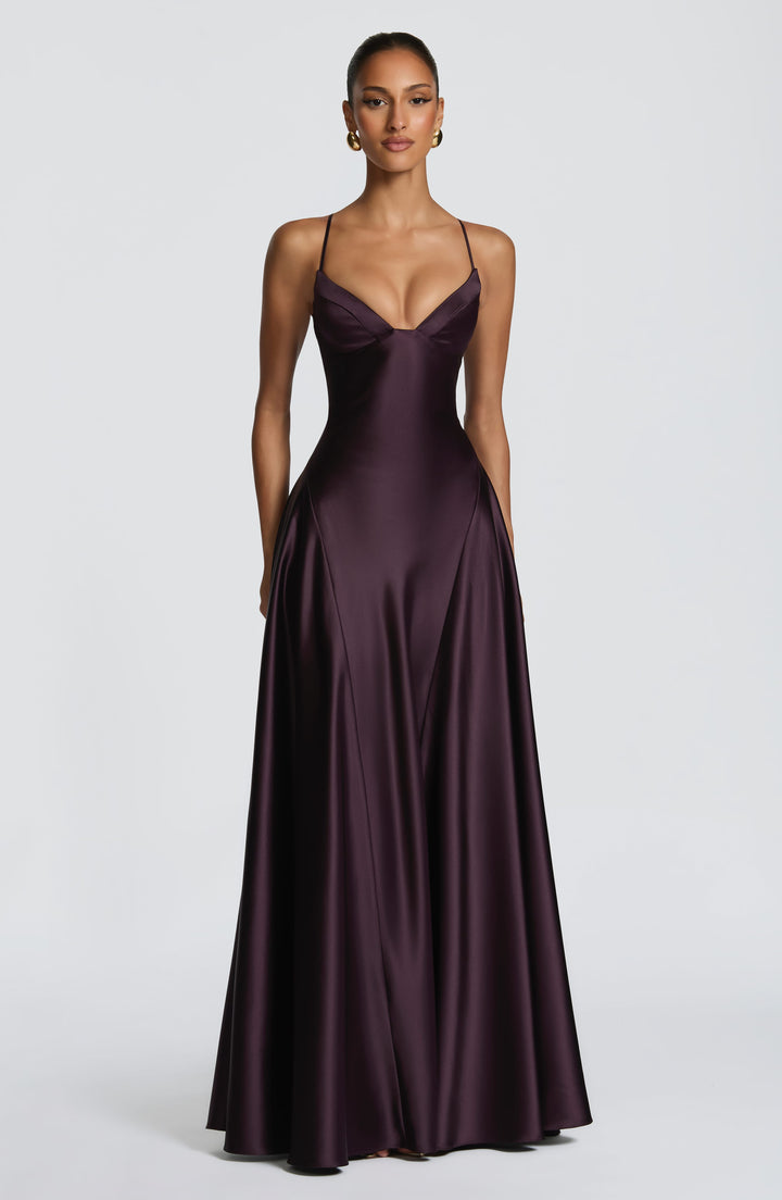 Plum Maxi Summer Dress