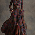 Classic Belted Button-Up Shirt Dress