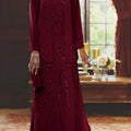 Women's Long Sleeve Two Piece Set Spring Fall Coat and Skirt Elegant Party
