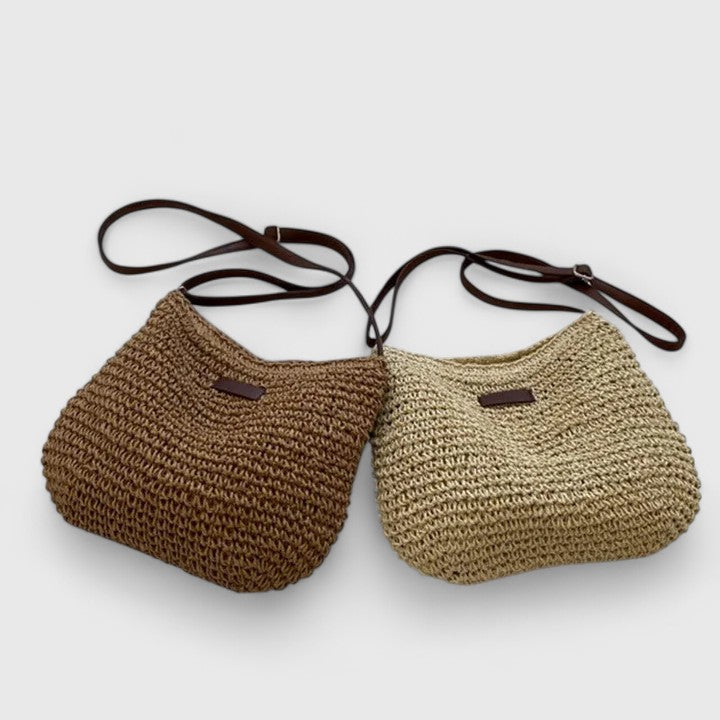 Women's Woven Straw Summer Shoulder Bag