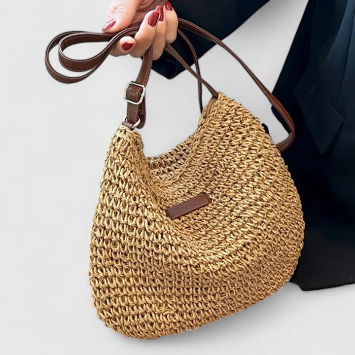 Women's Woven Straw Summer Shoulder Bag