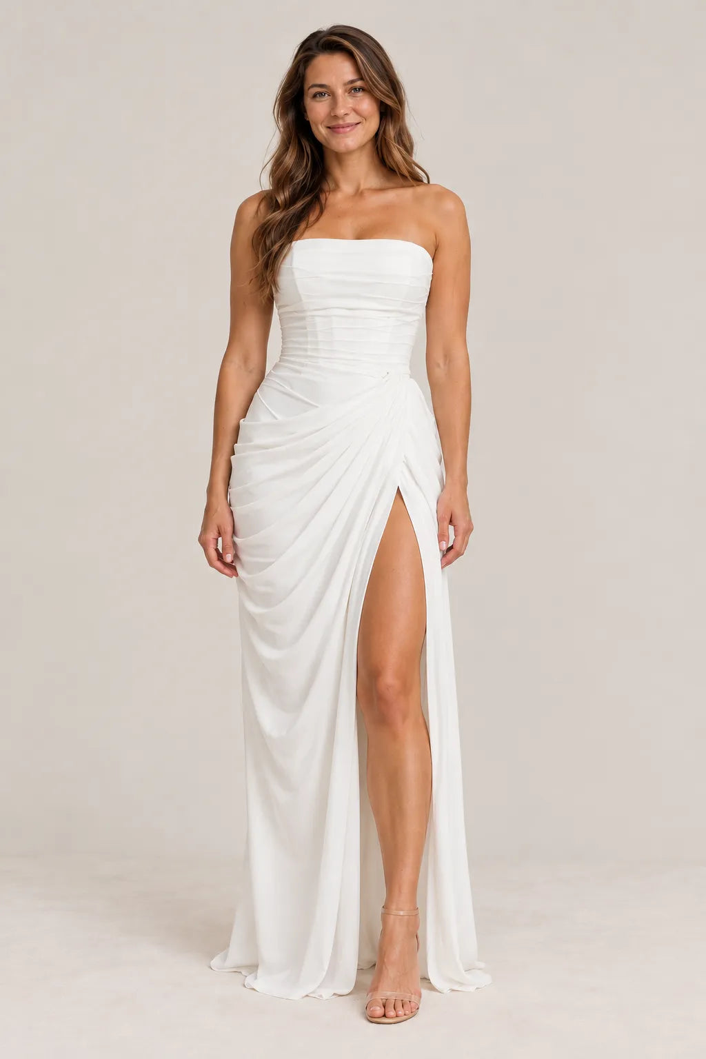 Elegant Flowing Maxi Occasion Dress