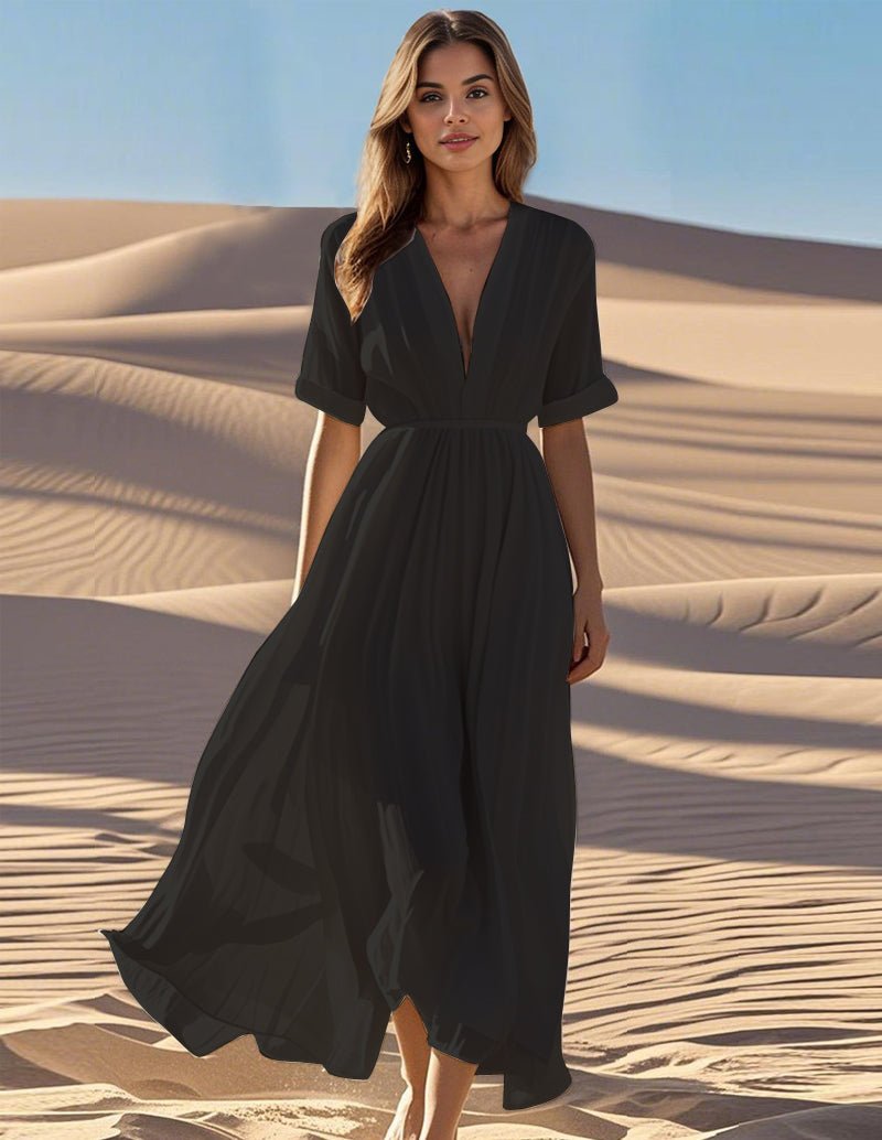 Elegant Flowy 100% Cotton Dress
