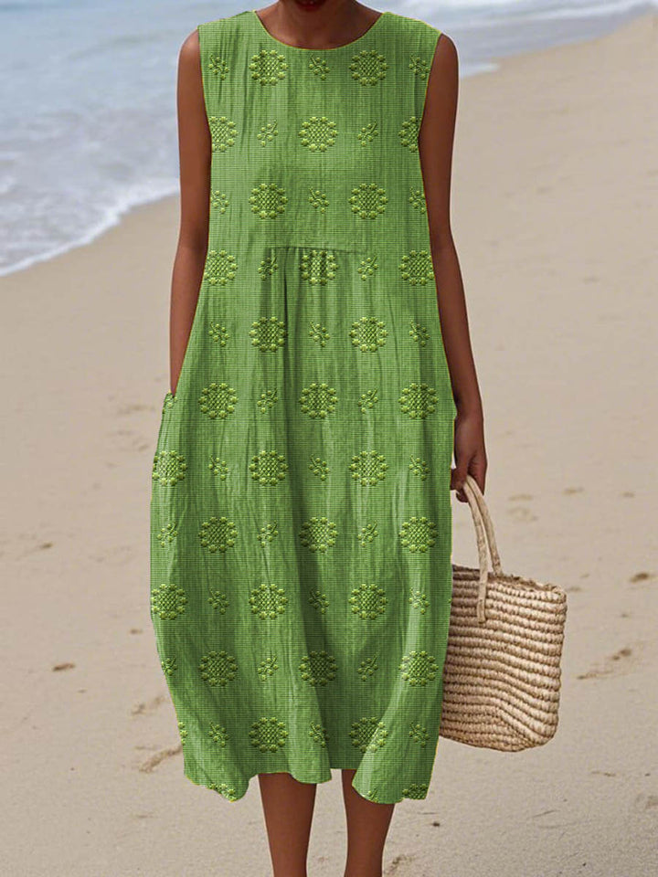 Elegant Summer Pocket Dress