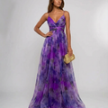 Pleated Floral Maxi Summer Dress