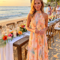 Halter™ - Maxi Dress with Print
