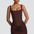 Petite Dress - Plum Brown