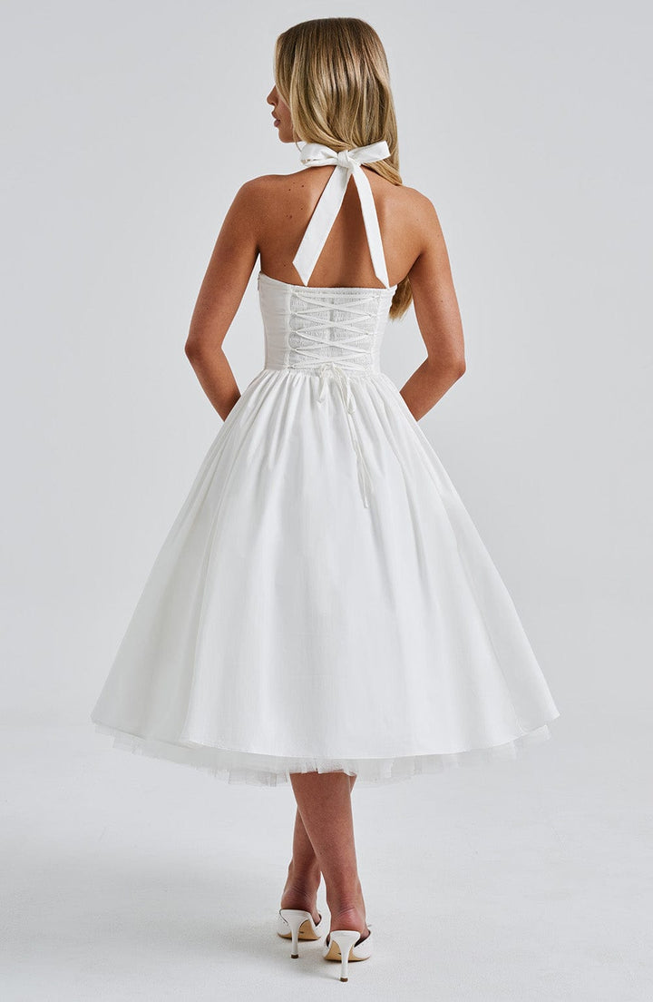 Ivory Cressida Midi Dress