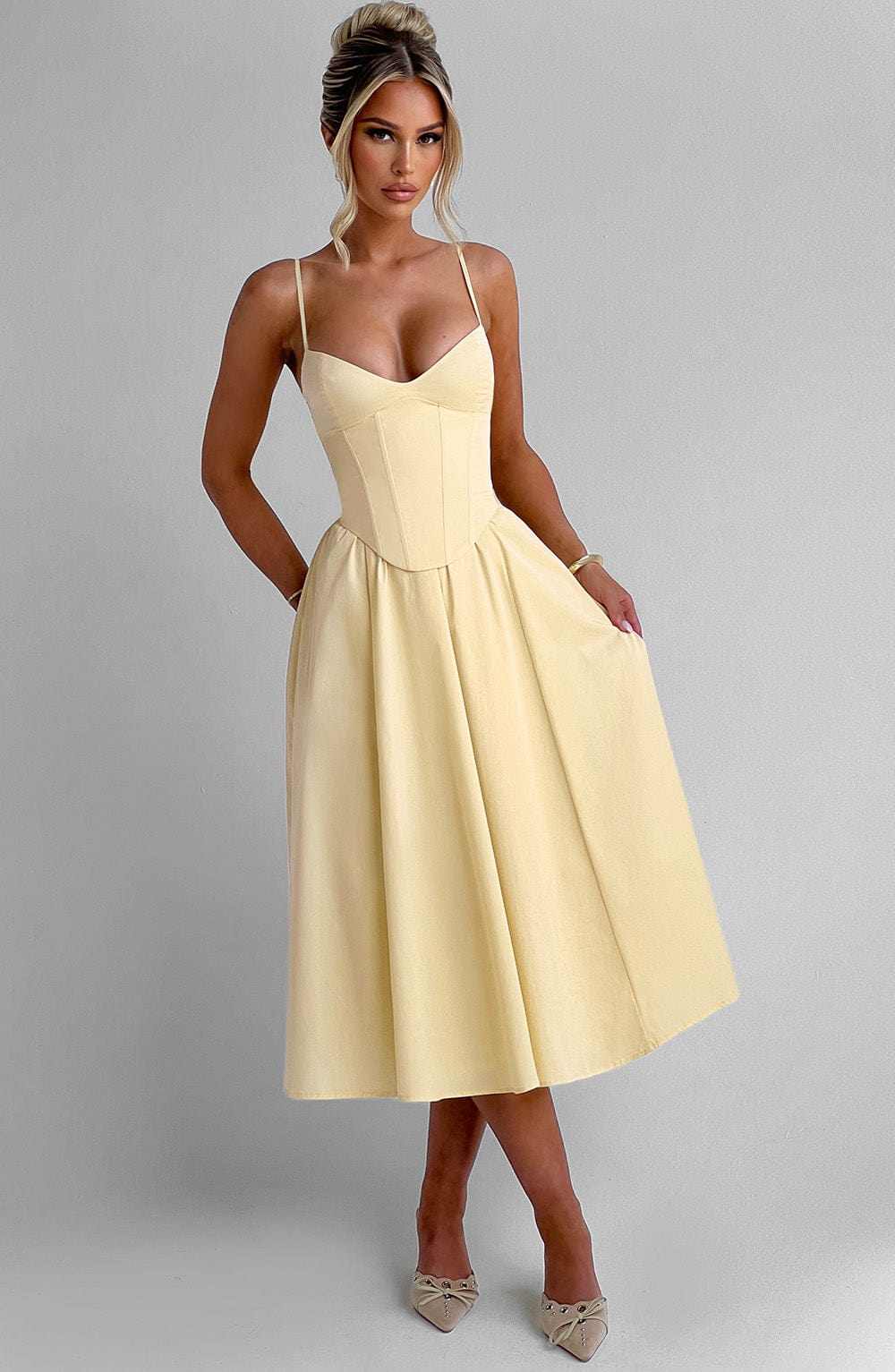 Lemon Midi Dress