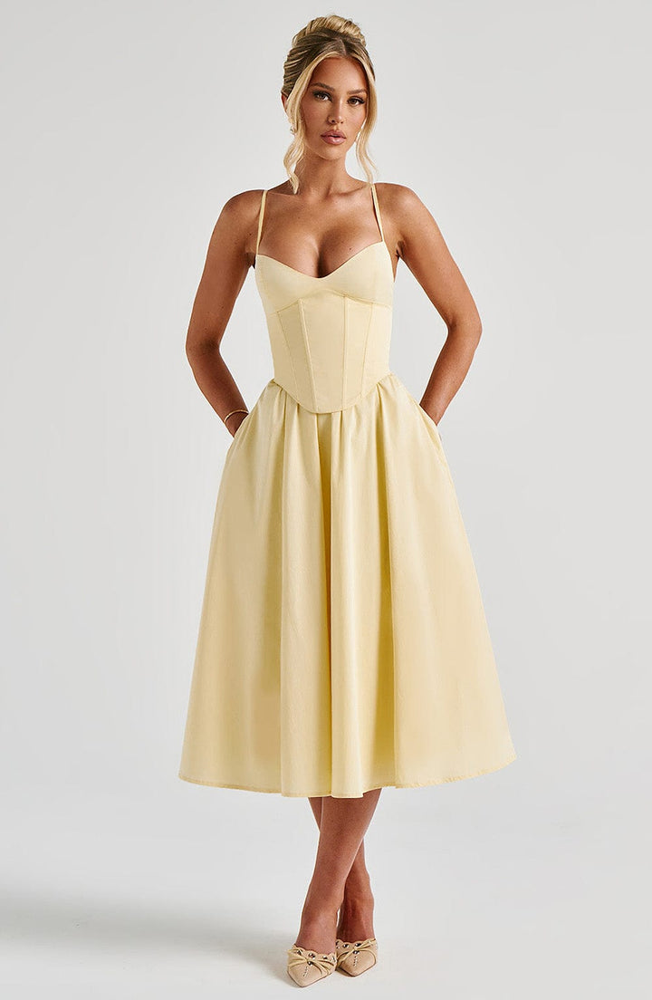 Lemon Midi Dress