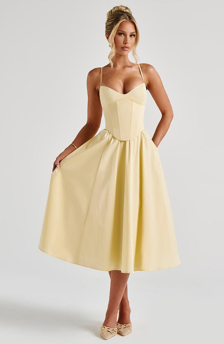 Lemon Midi Dress