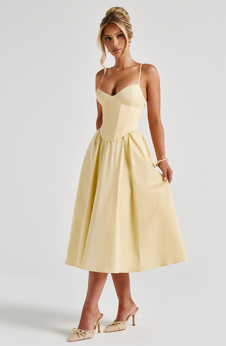 Lemon Midi Dress