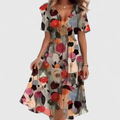 Midi Dress – Floral V-Neck Midi