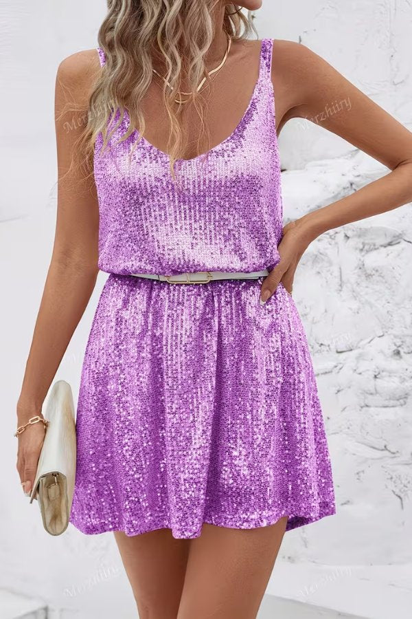 Women's Sequin Party Dress Mini