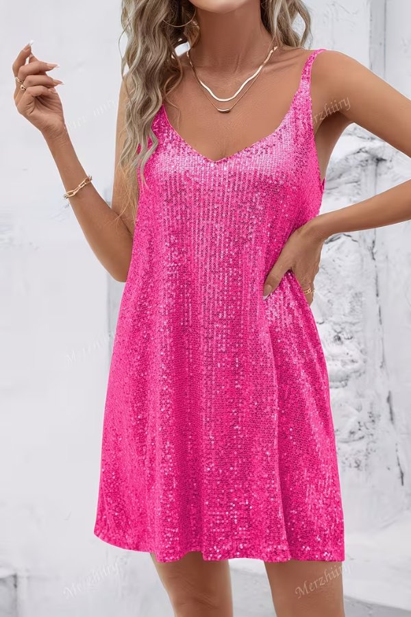 Women's Sequin Party Dress Mini