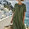 Elegant Dress with Pockets Beach