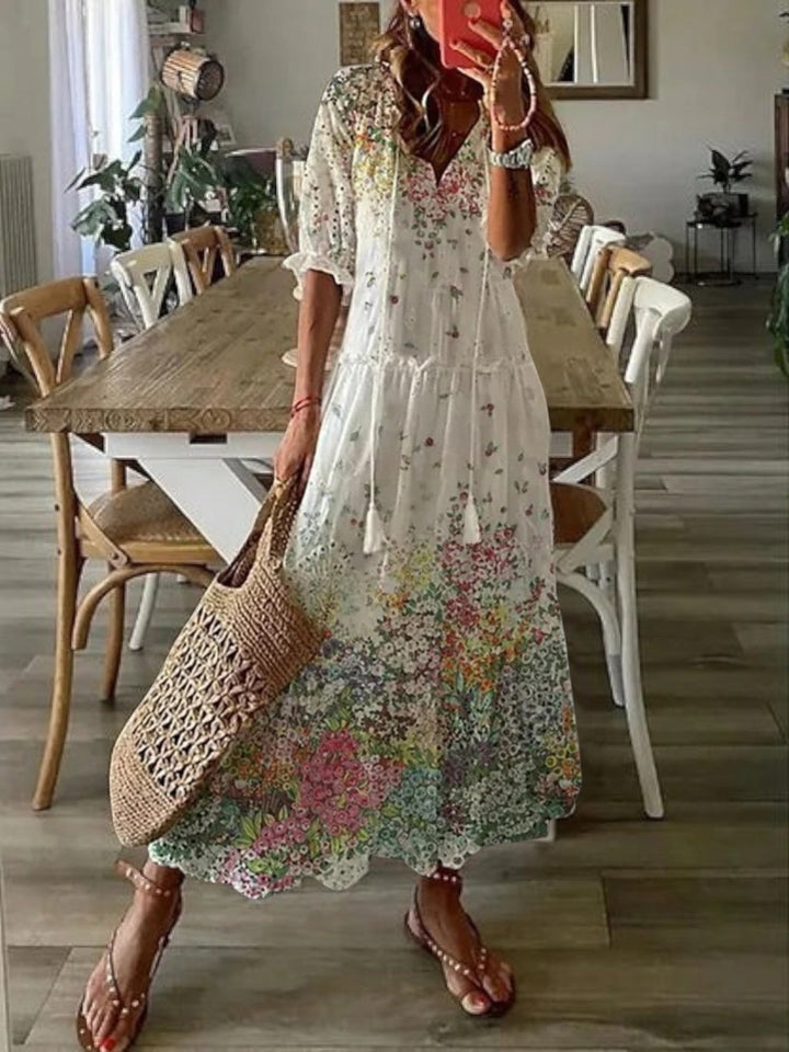 Boho V-Neck Summer Dress