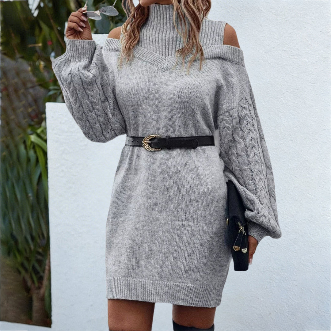 Women's Knit Dress Long Sleeve Midi | Winter Style