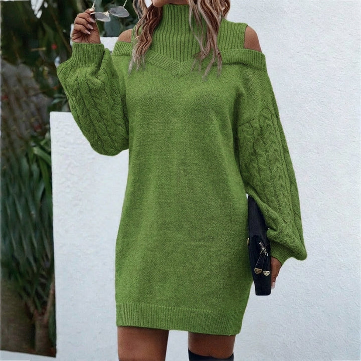 Women's Knit Dress Long Sleeve Midi | Winter Style