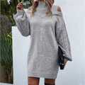 Women's Knit Dress Long Sleeve Midi | Winter Style